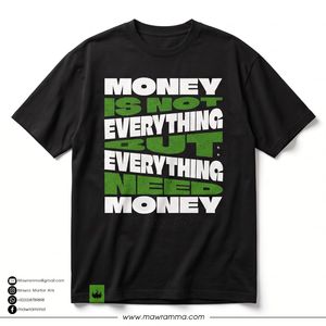 Camiseta negra de manga corta para hombre Mawra, camiseta informal con cuello redondo, ajuste regular, transpirable, con estampado de logotipo en la espalda, camisa para hombre - Product Image 3