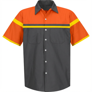 Chemise de sécurité à manches courtes, chemise de garde de sécurité, look moderne de sécurité avec des couleurs et des motifs classiques disponibles dès maintenant - Product Image 2
