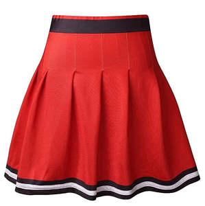Adult Sizes Available High Quality Polyester/Spandex Competition <b>Cheerleading</b> Uniforms with <b>Skirt</b> Top Set Customizable for Teams - Product Image 4