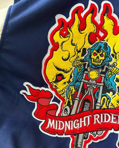 Men's Custom Chenille Embroidery <b>Wool</b> Jacket Genuine Sheep Skin Leather Sleeves Turn-down Collar Varsity High Street Front - Product Image 3