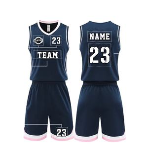 Uniformes de basket-ball pour équipes de jeunes en gros, vêtements de sport respirants personnalisables avec des designs et des tailles de logo personnalisés - Product Image 1