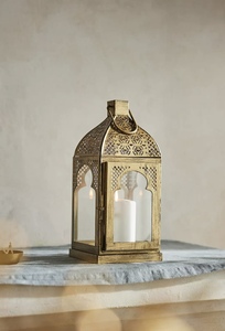 2025 Christmas Decorations Moroccan Metal <b>Candle</b> <b>Holder</b> <b>Lanterns</b> with Latest Wooden Finishing Handmade Modern for Home Decor - Product Image 5