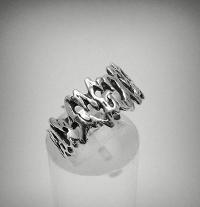 Anillo de racimo unisex Plata de Ley 925 sólida diseño único joyería fina boda fiesta cumpleaños Regalos ella - Product Image 2