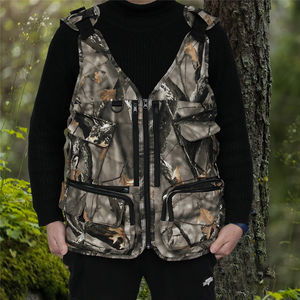 เสื้อกั๊กสำหรับล่าสัตว์ รุ่น Coon 20 Gauge สำหรับทุกเพศ ระบายอากาศ กันลม กันน้ำ สีส้มลายพราง สำหรับล่าไก่งวงและนกป่า - Product Image 5