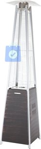 Calentador de Patio de Acero a Gas OEM con Tubo de Vidrio Central en Forma de Pirámide, Encendido por Pulsos, Calienta 200 Pies Cuadrados, Calefacción para Exteriores, Origen Estadounidense - Product Image 2