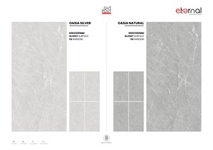 Azulejos de suelo de pared sin fin brillante de porcelana 600x1200 gran formato 24x48 azulejo pulido Premium duradero moderno diseño de calidad de exportación - Product Image 3