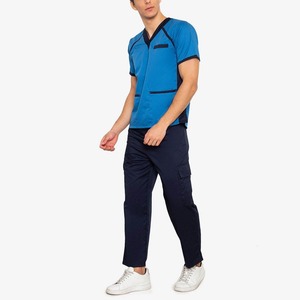 Uniformes de gommage d'hôpital pour hommes vente en gros nouveau Design haut de gamme infirmière de gommage Top qualité cliniques d'hôpital hommes ensemble de gommage 2025 - Product Image 3
