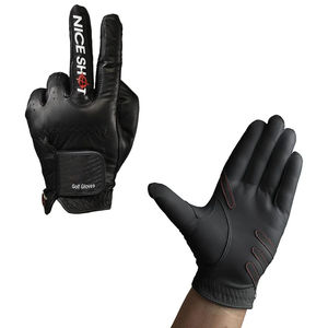 Vente en gros de gants de golf antidérapants Cabretta Logo personnalisé en peau de mouton en cuir véritable Scène de sport applicable - Product Image 1