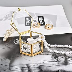Boîte en verre décorative en métal de qualité supérieure pour organisateur de décoration intérieure cadeau de mariage et présentoir de table élégant avec un design unique - Product Image 5