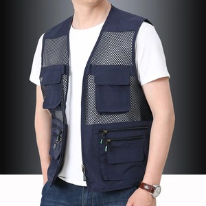 Chaleco de malla Deportes al aire libre para chaquetas Bigsize Bomber Chaleco sin mangas Ropa DE TRABAJO táctica informal Chalecos de pesca para acampar - Product Image 5