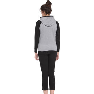 Ensemble sweat à capuche et joggers pour femmes 100% coton respirant Survêtement pour femmes Streetwear Ensemble survêtement pour femmes - Product Image 3