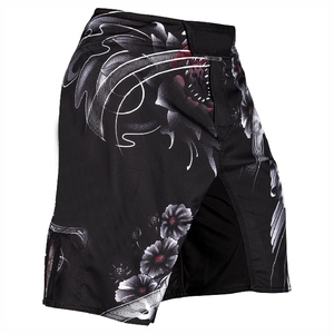 Shorts de combat MMA imprimés par sublimation, respirants, extensibles, en polyester lavé, pour la boxe, le grappling, l'entraînement, pour hommes adultes, vente en gros - Product Image 3