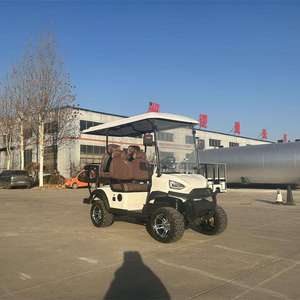 รถกอล์ฟไฟฟ้า VIP หรูหรา 2-8 ที่นั่ง เบาะหนังพรีเมียม ไฟ LED แบตเตอรี่ระยะไกล สำหรับแขก ราคาประหยัด - Product Image 1