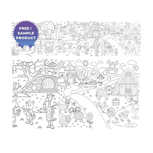 Calcomanía de pizarra blanca de borrado en seco para niños reutilizable, Material de poliestireno duradero, pintura de animales reutilizable, actividad, electricidad estática - Product Image 1