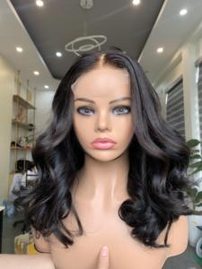 <b>Bleach</b> Knots Wavy Wig Vietnamese Human Hair Extensions Transparent Lace All Colors Natural - Product Image 3