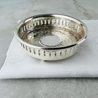 Sous-verre de luxe en acier inoxydable nickelé, écologique et contemporain, pour table à manger, bar à domicile, accessoires de décoration de cuisine