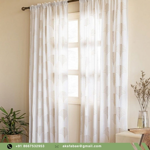 ผ้าม่านประตู/หน้าต่าง ผ้าฝ้าย 100% แบบร้อยห่วง ลายสัตว์ กันแสงและกันแดดได้ดีเยี่ยม ผลิตโดยตรงจากโรงงาน ราคาดีที่สุด จัดส่งรวดเร็ว - Product Image 5