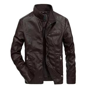 Veste en cuir grande taille de haute qualité pour hommes, vêtements d'extérieur coupe-vent, fermeture à glissière, vêtements de course automobile respirants - Product Image 4