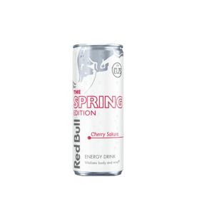 Wholesale Red Bulls Spring Edition 2026 Sakura Cherry Sugar Free 24x250ml Cans Contains 8mg Niacin Per 100ml - Product Image 1