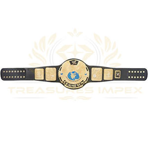 Blue WWF Big Eagle Championship Title Belt Aigle ailé Heavyweight Championship Belt 4mm ZINC Plaques Ceinture à sangle en cuir - Product Image 2