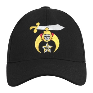 Shriners Baseball Cap Black Machine Embroidery Emblem Stylish Headwear For Casual And Event Use - Product Image 2