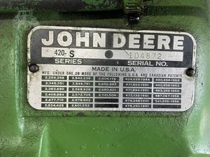 1956 para John Deere 420S Tractor de un solo eje de 90HP con caja de cambios y bomba de motor - Product Image 2