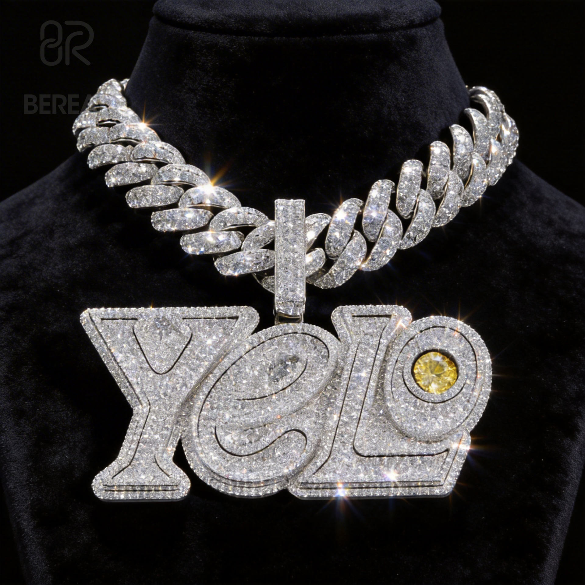 มอยส์ซาไนต์ 3 นิ้ว + S925