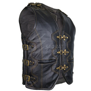 Dernière conception de gilet en cuir pour hommes en gros à bas prix gilet en cuir confortable et respirant fabriqué au Pakistan - Product Image 2