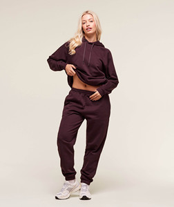 Venta caliente Cherry Purple Drop Shoulder Oversized Zipper Up Sudadera con capucha para mujer Sudaderas con capucha en blanco antiarrugas y transpirables para mujer - Product Image 2