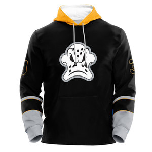 Sweat à capuche de hockey sur glace imprimé de logo personnalisé doublure en polaire douce évacuant l'humidité pour les équipes avec emballage personnalisé - Product Image 1