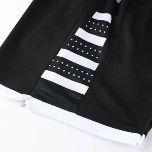 Short taille moyenne de haute qualité 100% coton Design de basket-ball imprimé vintage-High Street Style Vente en ligne - Product Image 6