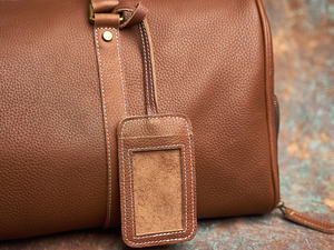 Bolsa de Viaje de Cuero Genuino, Plegable, Ligera, Gran Capacidad, Cierre de Cremallera, Resistente, Color Marrón - Product Image 4