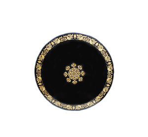 Table basse en marbre noir avec incrustations écologiques, design Art Déco, artisanat Pietra Dura, finition de haute qualité, polie, luxueuse - Product Image 3
