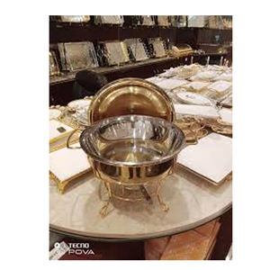 Ensembles de chauffe-plats en métal gaufré or et argent faits à la main sur Offre Spéciale - Product Image 6