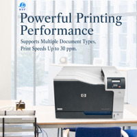 Printer Laser Warna HP Color LaserJet Professional CP5225n A3, Peralatan Pencetakan Warna untuk Kantor dan Bisnis dengan Jaringan Kabel