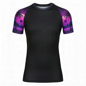 Camisetas de Compresión Rashguard para Hombre, MMA, BJJ, Protección UV UPF50, Secado Rápido, Transpirables, Logotipo Personalizado, Venta al Por Mayor - Product Image 5