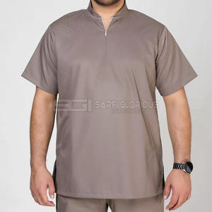Uniforme Médico para Hombre a Precio Económico, Transpirable, Hecho a Medida, Conjuntos de Uniformes Médicos, Cuello Alto, Manga Corta, Ropa Deportiva Activa - Product Image 1