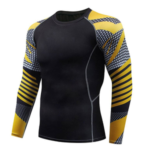 Wholesale Full Sleeve <b>MMA</b> <b>Rash</b> <b>Guard</b> Custom Digital Print Quick Dry Spandex/Polyester Unisex Adult <b>Rash</b> <b>Guards</b> - Product Image 3