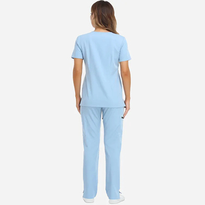 Uniformes de hospital de moda Medico Spandex Stretch Trajes transpirables Mujeres Scrub Sets Jogger Médico Enfermería Scrubs - Product Image 2