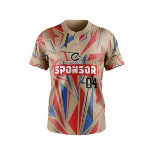 Camiseta de Béisbol Personalizada de Alta Calidad, Transpirable, Tallas Grandes, con Bordado por Sublimación Disponible - Product Image 1