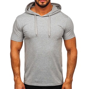 Nuevo diseño de camisetas para hombre con capucha en blanco logotipo personalizado hombres Fitness Jogging Activewear camiseta con capucha - Product Image 1