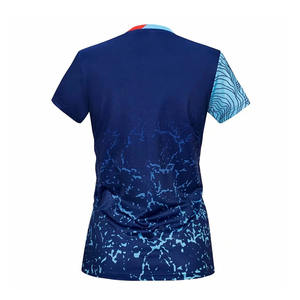 Sublimated เสื้อยืดพิมพ์ลาย unisex, เสื้อคอลูกเรือผ้าฝ้ายสแปนเด็กซ์โพลีเอสเตอร์สำหรับผู้ใหญ่ - Product Image 6