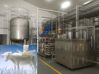 Ligne de production de lait pasteurisé liquide automatique de haute qualité, équipement de production de lait