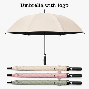 Hot Sale New Promotional Gifts Minimalist Automatic Open UPF50+ 60mph <b>Windproof</b> Wholesale Large Custom Golf <b>Umbrella</b> With Logo - Product Image 3