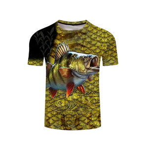 เสื้อตกปลาแขนสั้นสำหรับผู้ชายเสื้อตกปลาแบบระเหิดออกแบบได้เอง - Product Image 2