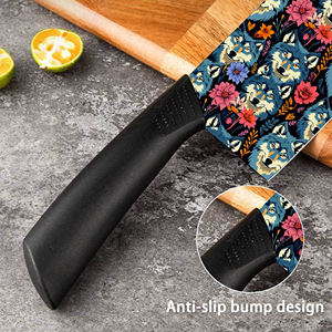 En stock Nouveau design Couteau de chef 9 pièces Manche en céramique et plastique pour barbecue Livraison gratuite Dropshipping - Product Image 4