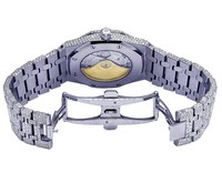 Montres unisexes haute couture personnalisées en moissanite blanche et diamants fins pour hommes, style hip hop, style glacé antique