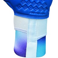 Guantes de Portero de Fútbol SILVER SEA SPORTS SSS-107 Personalizados, Látex Alemán de 4 mm, Inyección de Goma 3D, Dedos Planos, Muñeca Ajustable