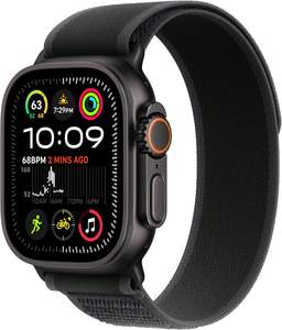 Montre Ultra 2 toute neuve [GPS + Cellulaire 49 mm] - Boîtier en titane noir avec bracelet Trail Loop noir - Product Image 2
