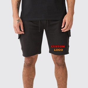 Pantalon de jogging épais 100% coton pour homme, noir, respirant, confortable, avec poches cargo latérales, style High Street - Product Image 4